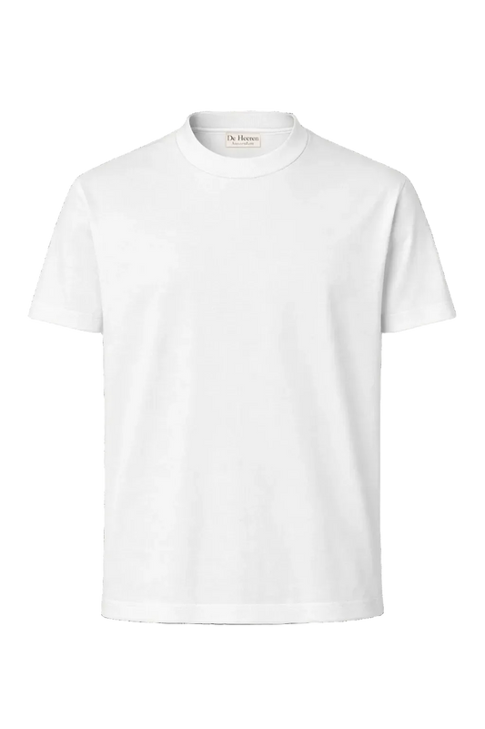 Mercerized Glans T-Shirt - Wit