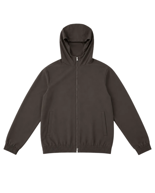 Techsuit vest met capuchon - Bruin